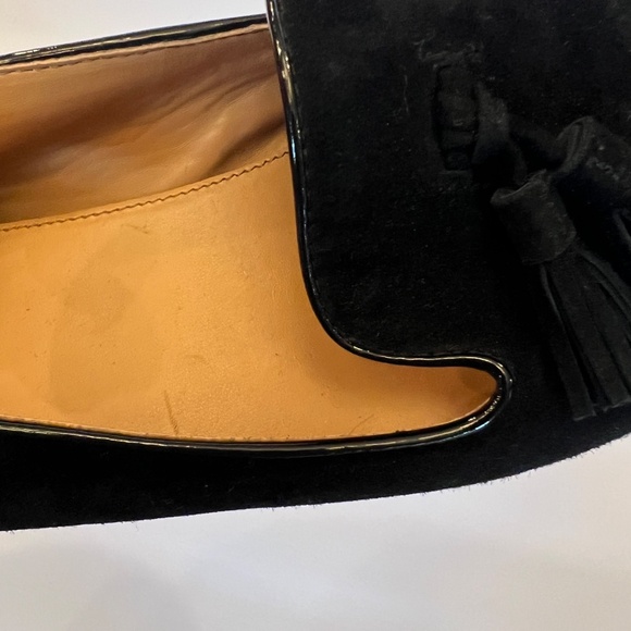 J. Crew Black Velvet Tassel Loafers, Preppy, Academia, Old Money, Size 9 - Picture 10 of 11